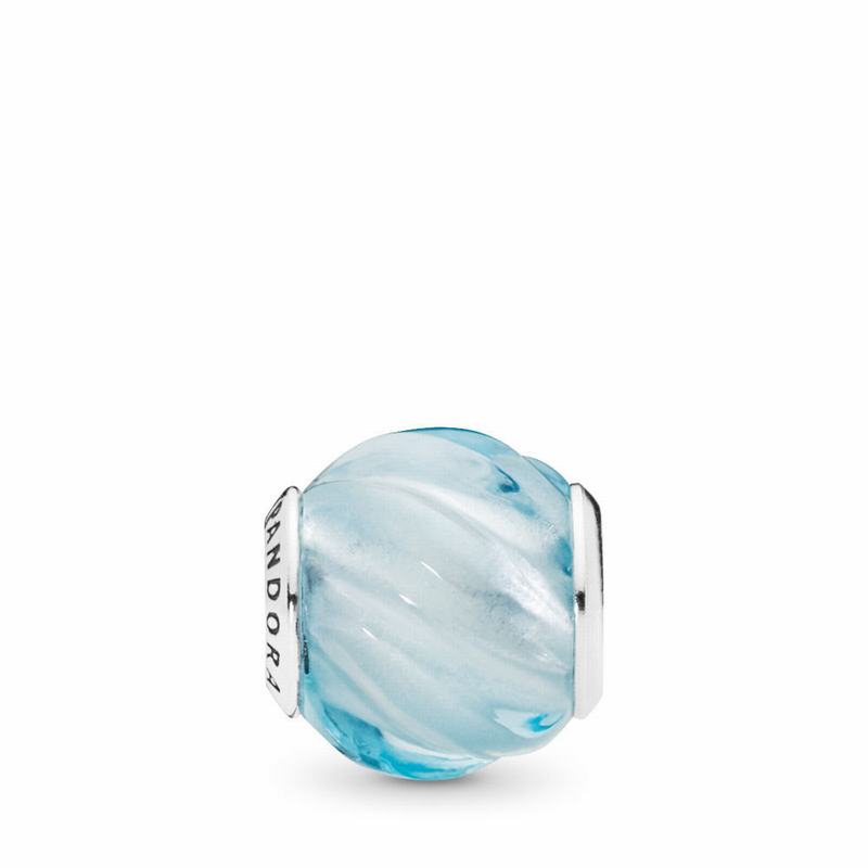 Pandora Australia Blue Ripples Charm - Sterling Silver | WTFZIJ758